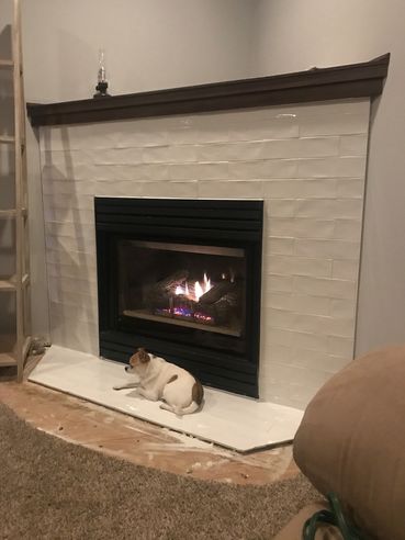 Fireplace Tile Installation 
